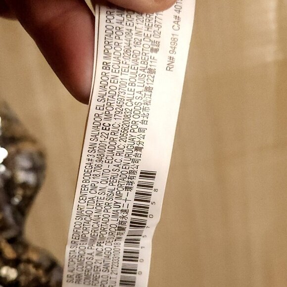 Forever 21 Gold Black Silver Sequin Cropped Short Sleeve Top Large - Picture 7 of 8